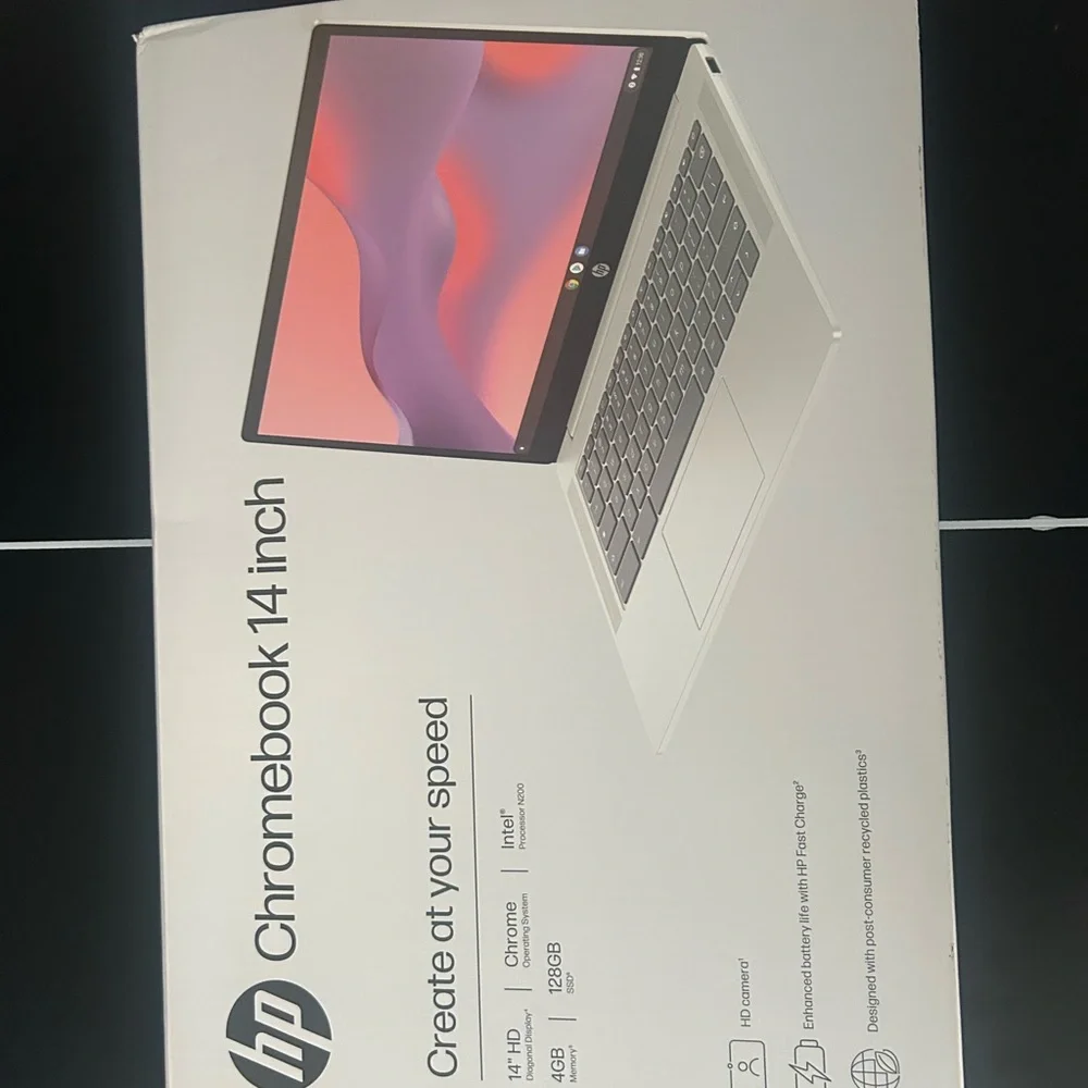 HP Chromebook 14 with Silver Finish